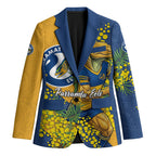 Parramatta Eels Blazer Golden Wattle Floral Polynesian - Australian Flower - Rugby Mascot