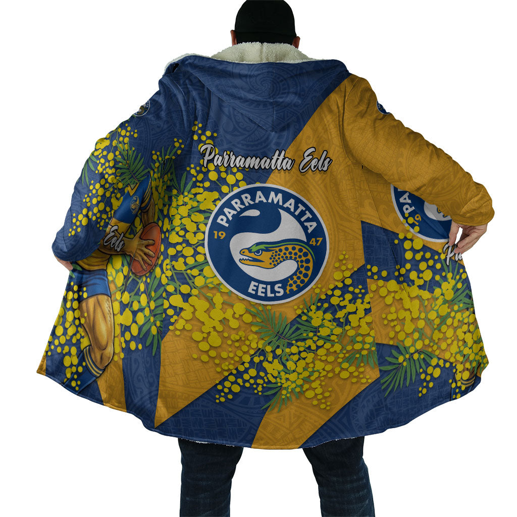 Parramatta Eels Cloak Golden Wattle Floral Polynesian - Australian Flower - Rugby Mascot