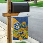 Parramatta Eels Garden Flag Golden Wattle Floral Polynesian - Australian Flower - Rugby Mascot