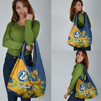 Parramatta Eels Grocery Bag Golden Wattle Floral Polynesian - Australian Flower - Rugby Mascot