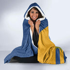 Parramatta Eels Hooded Blanket Golden Wattle Floral Polynesian - Australian Flower - Rugby Mascot