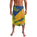 Parramatta Eels Lavalava Golden Wattle Floral Polynesian - Australian Flower - Rugby Mascot