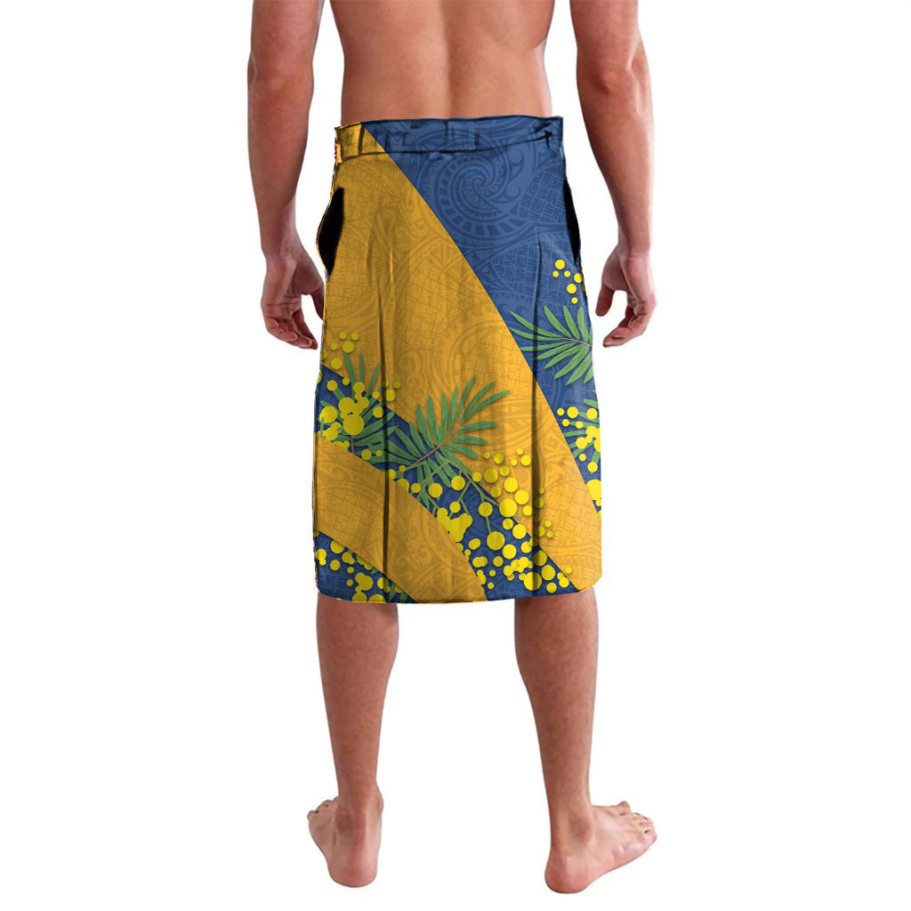Parramatta Eels Lavalava Golden Wattle Floral Polynesian - Australian Flower - Rugby Mascot