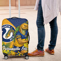 Parramatta Eels Luggage Cover Golden Wattle Floral Polynesian - Australian Flower - Rugby Mascot