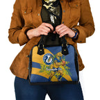 Parramatta Eels Shoulder Handbag Golden Wattle Floral Polynesian - Australian Flower - Rugby Mascot