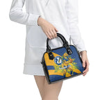 Parramatta Eels Shoulder Handbag Golden Wattle Floral Polynesian - Australian Flower - Rugby Mascot