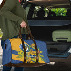 Parramatta Eels Travel Bag Golden Wattle Floral Polynesian - Australian Flower - Rugby Mascot