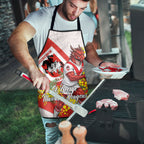St George Illawarra Dragons Apron Golden Wattle Floral Polynesian - Australian Flower - Rugby Mascot