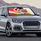 St George Illawarra Dragons Auto Sun Shade Golden Wattle Floral Polynesian - Australian Flower - Rugby Mascot