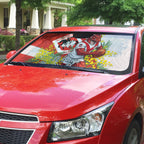 St George Illawarra Dragons Auto Sun Shade Golden Wattle Floral Polynesian - Australian Flower - Rugby Mascot
