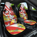 St George Illawarra Dragons Car Seat Cover Golden Wattle Floral Polynesian - Australian Flower - Rugby Mascot