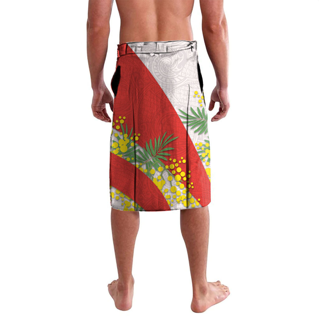 St George Illawarra Dragons Lavalava Golden Wattle Floral Polynesian - Australian Flower - Rugby Mascot