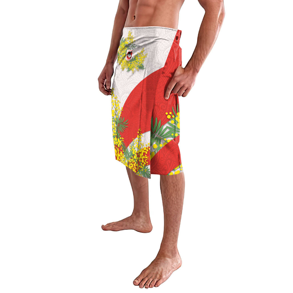 St George Illawarra Dragons Lavalava Golden Wattle Floral Polynesian - Australian Flower - Rugby Mascot
