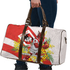 St George Illawarra Dragons Travel Bag Golden Wattle Floral Polynesian - Australian Flower - Rugby Mascot
