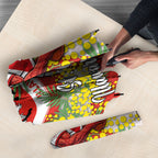 St George Illawarra Dragons Umbrella Golden Wattle Floral Polynesian - Australian Flower - Rugby Mascot