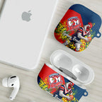 Sydney Roosters AirPods Case Golden Wattle Floral Polynesian - Australian Flower - Rugby Mascot