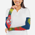 Sydney Roosters Arm Sleeves Golden Wattle Floral Polynesian - Australian Flower - Rugby Mascot