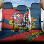 Sydney Roosters Back Car Seat Cover Golden Wattle Floral Polynesian - Australian Flower - Rugby Mascot