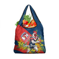 Sydney Roosters Grocery Bag Golden Wattle Floral Polynesian - Australian Flower - Rugby Mascot