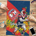 Sydney Roosters Puzzle Golden Wattle Floral Polynesian - Australian Flower - Rugby Mascot