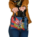 Sydney Roosters Shoulder Handbag Golden Wattle Floral Polynesian - Australian Flower - Rugby Mascot