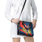 Sydney Roosters Shoulder Handbag Golden Wattle Floral Polynesian - Australian Flower - Rugby Mascot