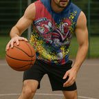 Sydney Roosters Sleeveless Hoodie Golden Wattle Floral Polynesian - Australian Flower - Rugby Mascot