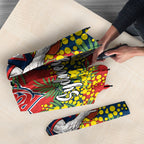 Sydney Roosters Umbrella Golden Wattle Floral Polynesian - Australian Flower - Rugby Mascot
