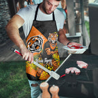 Wests Tigers Apron Golden Wattle Floral Polynesian - Australian Flower - Rugby Mascot