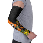 Wests Tigers Arm Sleeves Golden Wattle Floral Polynesian - Australian Flower - Rugby Mascot