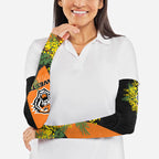 Wests Tigers Arm Sleeves Golden Wattle Floral Polynesian - Australian Flower - Rugby Mascot