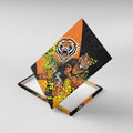 Wests Tigers Canvas Wall Art Golden Wattle Floral Polynesian - Australian Flower - Rugby Mascot