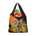 Wests Tigers Grocery Bag Golden Wattle Floral Polynesian - Australian Flower - Rugby Mascot