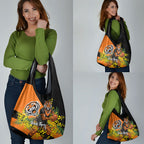 Wests Tigers Grocery Bag Golden Wattle Floral Polynesian - Australian Flower - Rugby Mascot