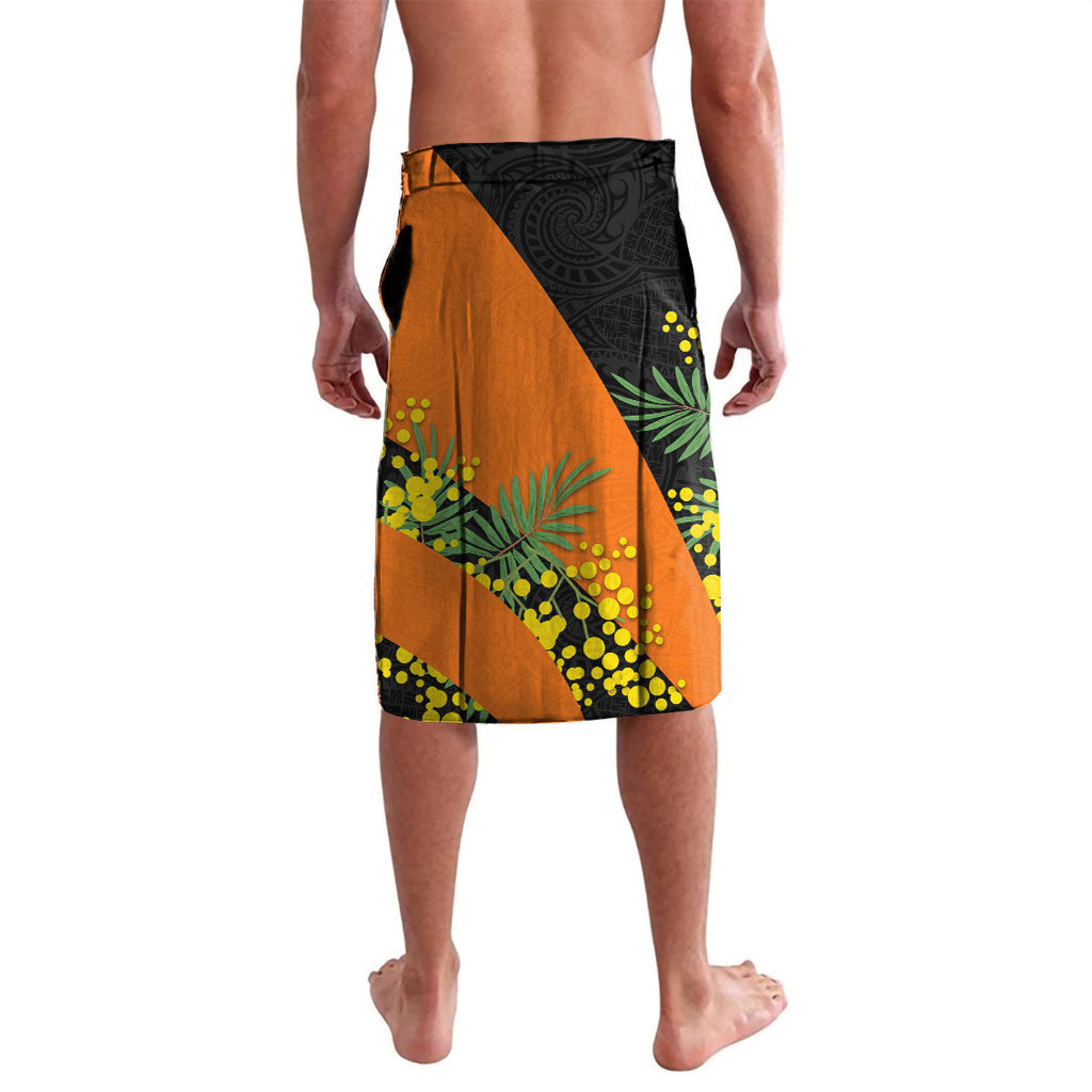 Wests Tigers Lavalava Golden Wattle Floral Polynesian - Australian Flower - Rugby Mascot