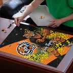 Wests Tigers Puzzle Golden Wattle Floral Polynesian - Australian Flower - Rugby Mascot