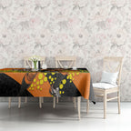 Wests Tigers Tablecloth Golden Wattle Floral Polynesian - Australian Flower - Rugby Mascot