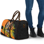 Wests Tigers Travel Bag Golden Wattle Floral Polynesian - Australian Flower - Rugby Mascot