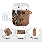 Personalised Greater Western Sydney Giants AirPods Case Trippy Psychedelic Abstract Art Mascot Football Fans