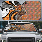 Personalised Greater Western Sydney Giants Auto Sun Shade Trippy Psychedelic Abstract Art Mascot Football Fans