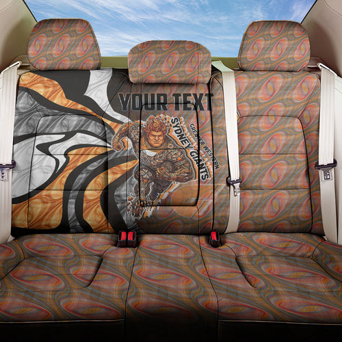Personalised Greater Western Sydney Giants Back Car Seat Cover Trippy Psychedelic Abstract Art Mascot Football Fans