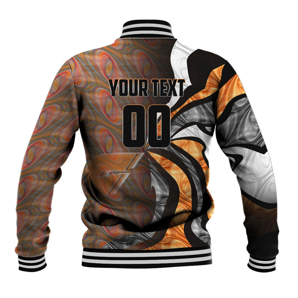 Personalised Greater Western Sydney Giants Baseball Jacket Trippy Psychedelic Abstract Art Mascot Football Fans
