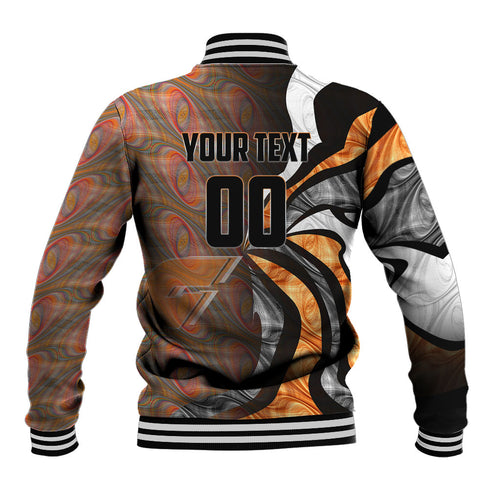 Personalised Greater Western Sydney Giants Baseball Jacket Trippy Psychedelic Abstract Art Mascot Football Fans