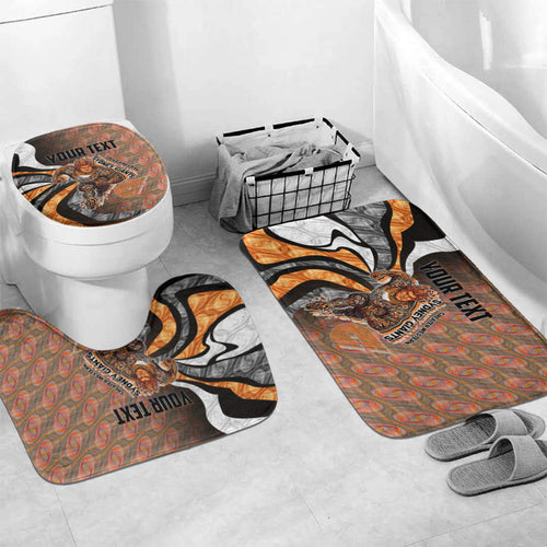 Personalised Greater Western Sydney Giants Bathroom Set Trippy Psychedelic Abstract Art Mascot Football Fans