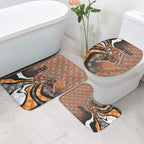 Personalised Greater Western Sydney Giants Bathroom Set Trippy Psychedelic Abstract Art Mascot Football Fans