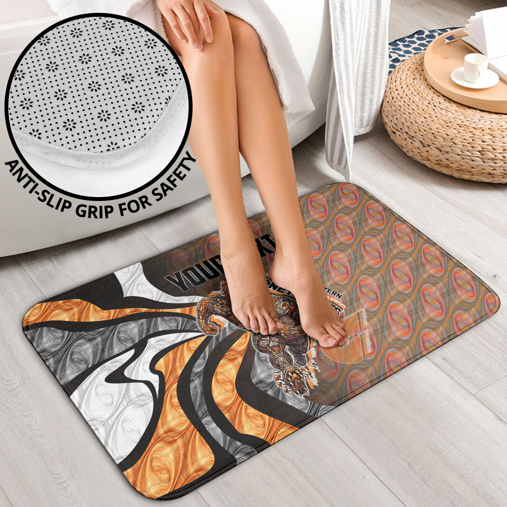 Personalised Greater Western Sydney Giants Bathroom Set Trippy Psychedelic Abstract Art Mascot Football Fans