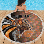 Personalised Greater Western Sydney Giants Beach Blanket Trippy Psychedelic Abstract Art Mascot Football Fans