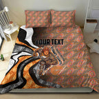 Personalised Greater Western Sydney Giants Bedding Set Trippy Psychedelic Abstract Art Mascot Football Fans