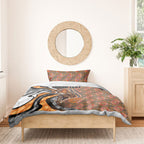 Personalised Greater Western Sydney Giants Bedding Set Trippy Psychedelic Abstract Art Mascot Football Fans