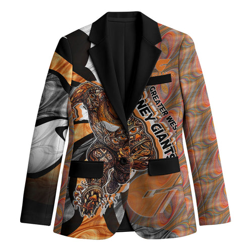 Personalised Greater Western Sydney Giants Blazer Trippy Psychedelic Abstract Art Mascot Football Fans